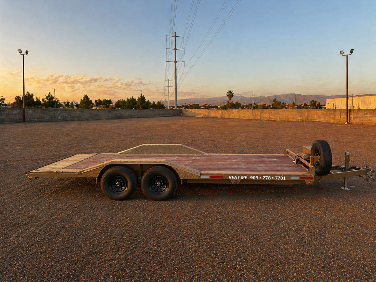2025 SKY 14K TRAILER W/WINCH & DRIVE OVER FENDERS