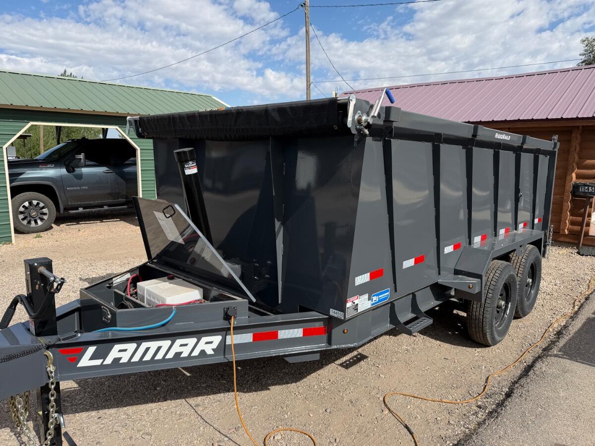 2026 Lamar 7’x14’ 48” walls dump trailer