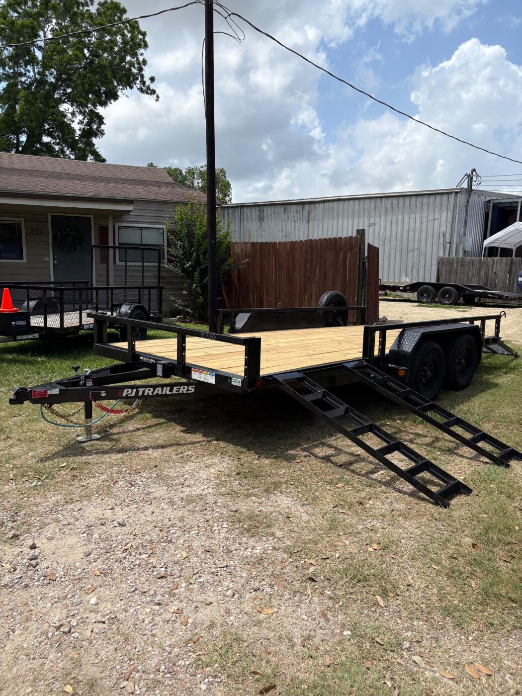 2027 PJ Utility Trailer w/ ATV Side Load Ramps