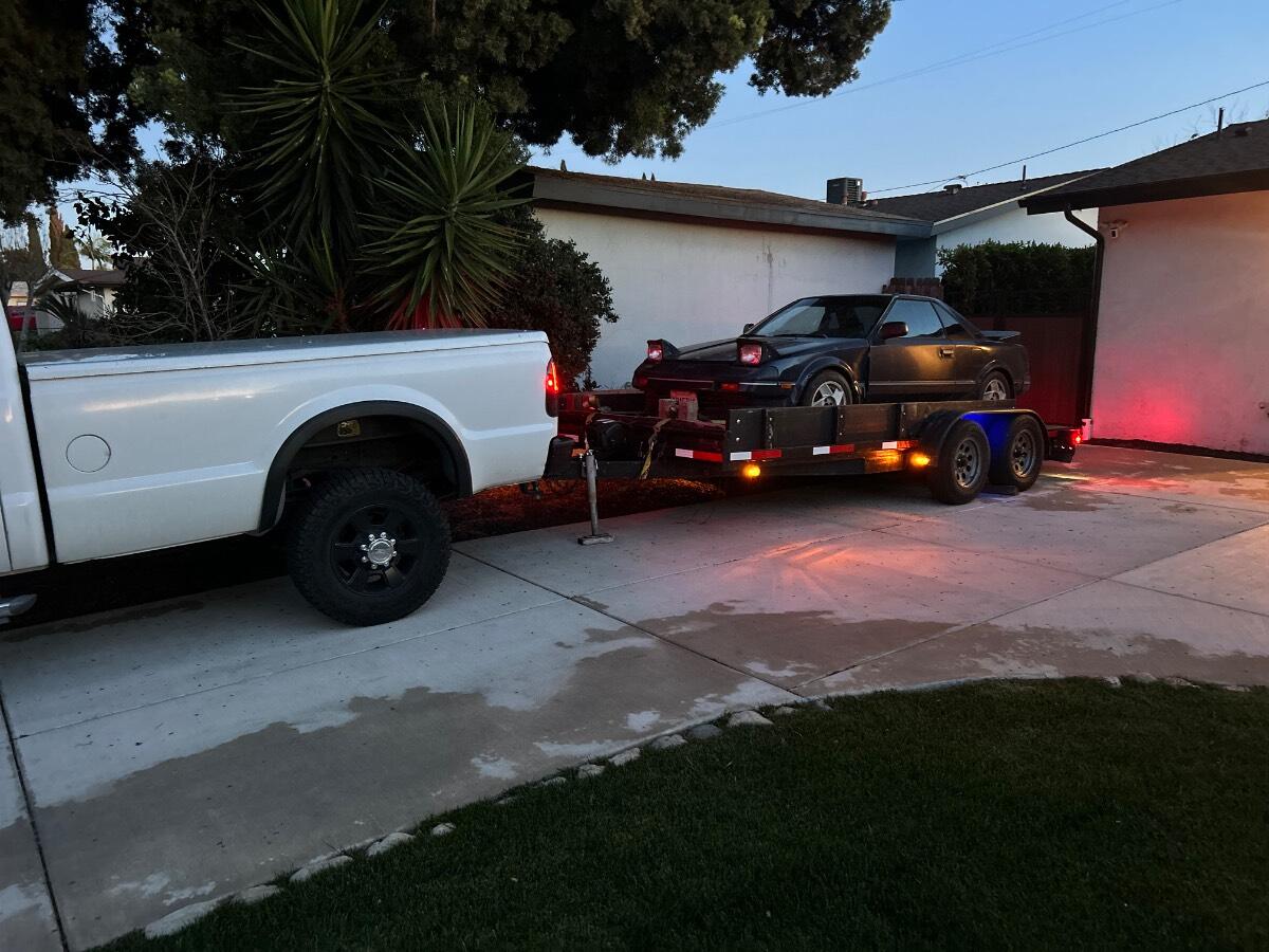 1997 Texas Prides Car hauler with ramps   16  ft
