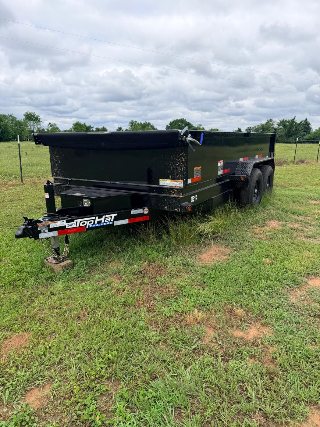 2026 Top Hat 14ft dump trailer