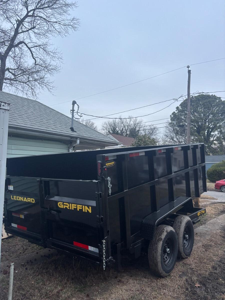 2026 Griffin GT-714 14'x7' dump trailer.
