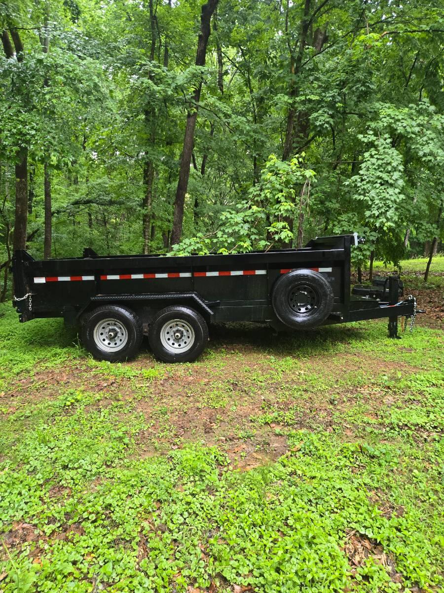 2025 Hawke 7x14 dump trailer. Ramps