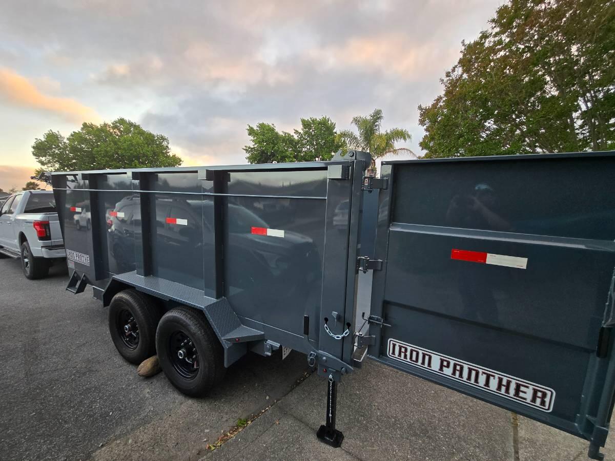 2026 Iron panther Dump trailer 7x14x4