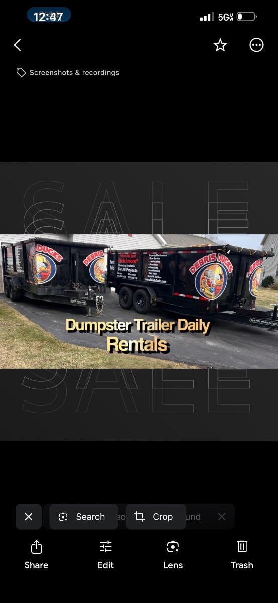 2025 T Rex 16&rsquo;by8&rsquo; Telescopic Dumptrailer