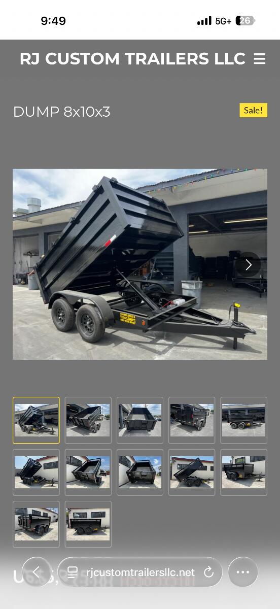 2025 RJ Dump trailer
