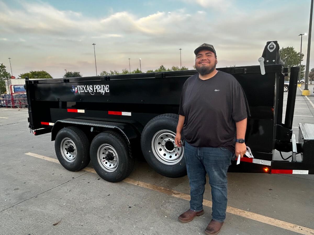 2024 Texas pride 7x14 Dump Trailer Rental