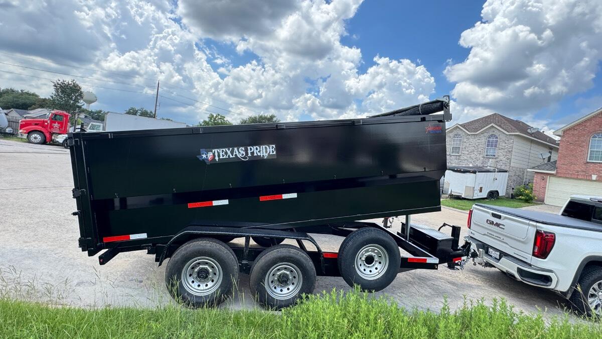 2025 Texas pride Dump Bumper pull