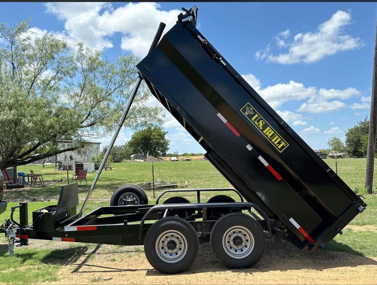 2024 US built Bumper pull dump trailer