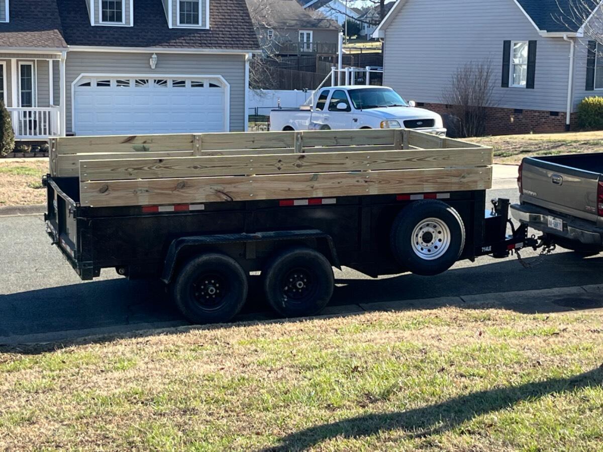 2021 Bri Mar 7’ x 14’ Dump Trailer 14k GVWR