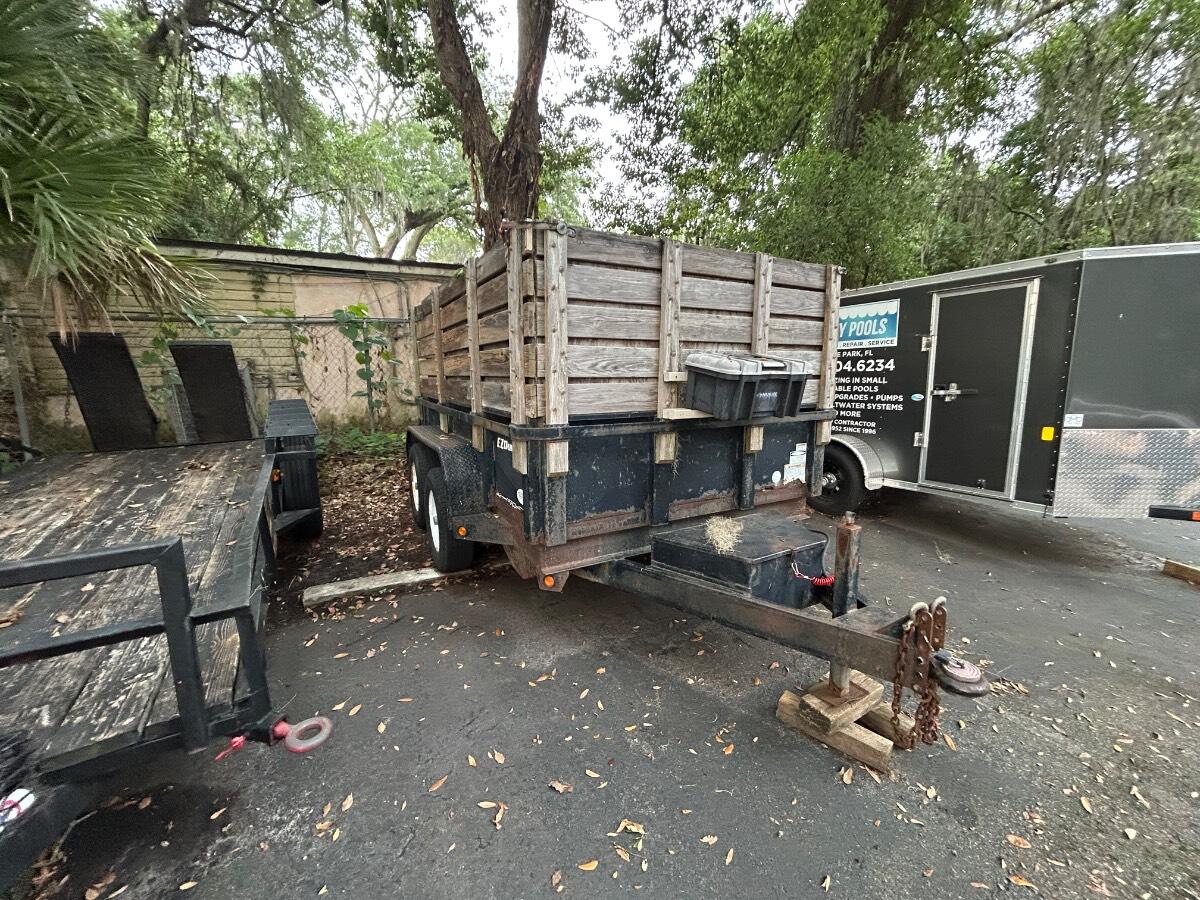 2006 6x10 low boy dump trailer Low boy dump with 4 ft sides