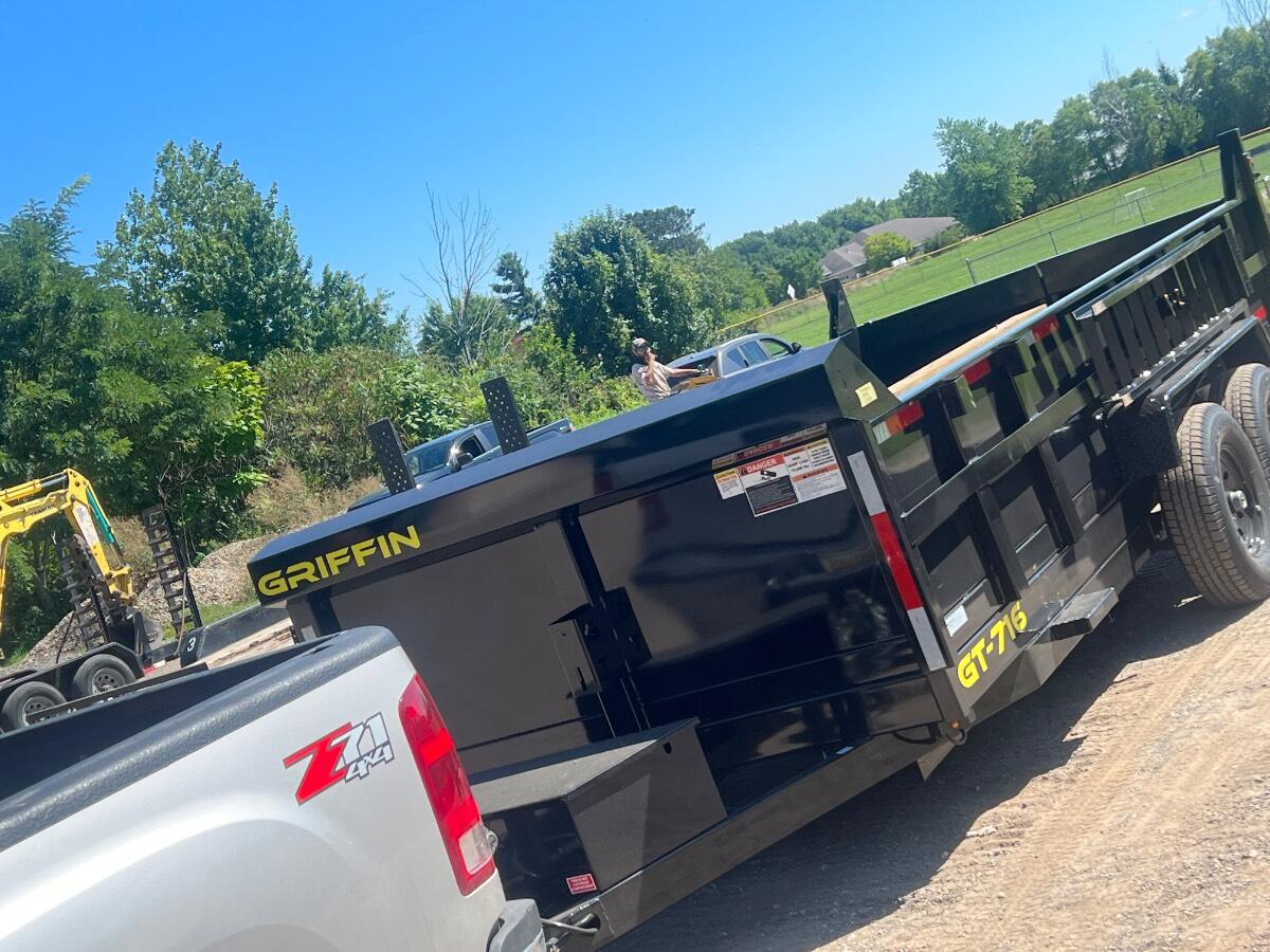 2022 Griffin 16' dump trailer