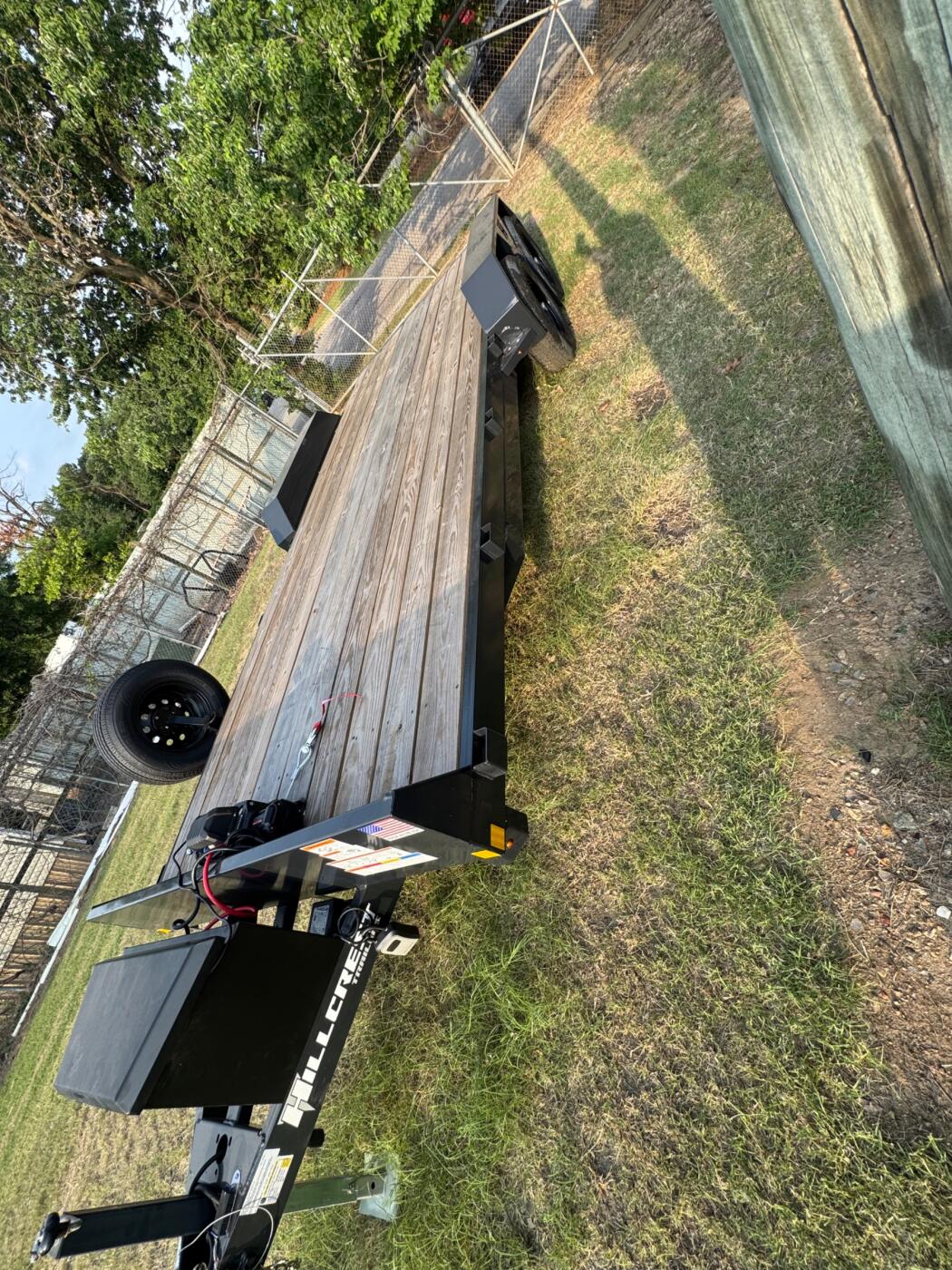 2026 Hillcrest 20’ car trailer with winch