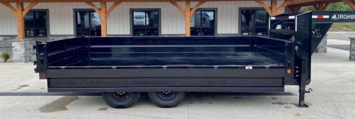 2025 Trail load Dump trailer with fold down si
