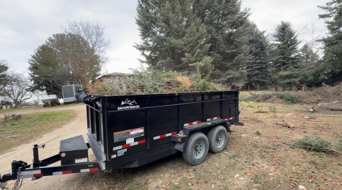2021 Snake river dump 15ft dump trailer