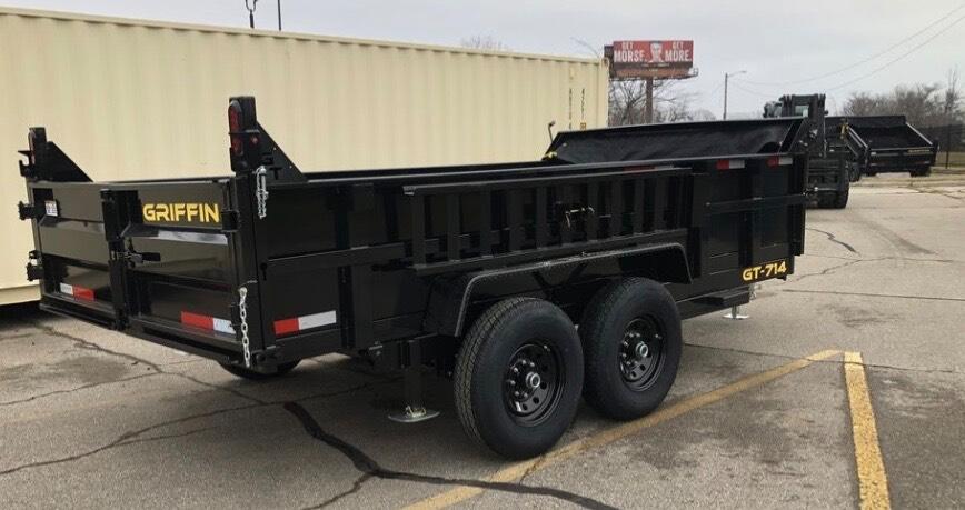 2026 Griffen 14x7 dump trailer w/ ramps