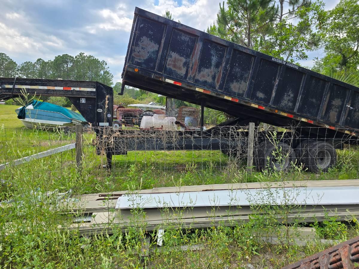 2005 PJTM GOOSE NECK DUMP TRAILER 20' X