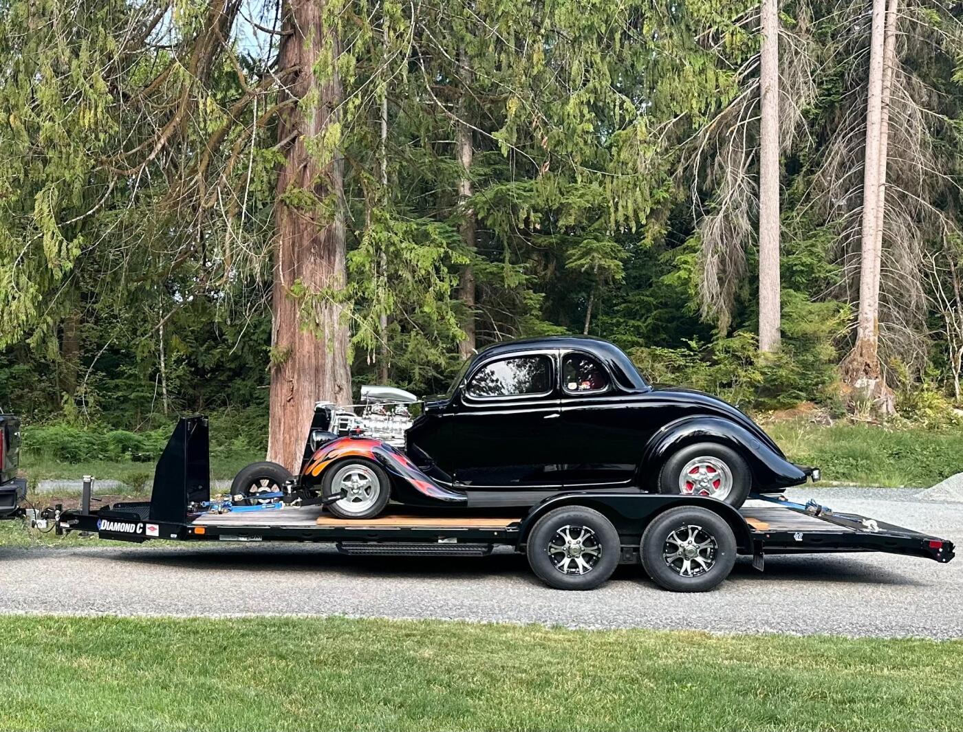 2022 Diamonc C GTF 20ft Open Car Trailer
