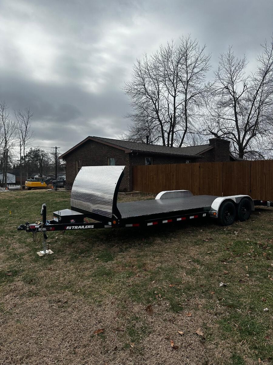 2026 PJ Trailers 22ft steel deck/rock guard
