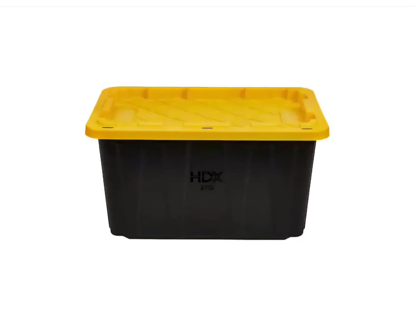 2026 HDX 27 Gal. Plastic Tote (set of 10)