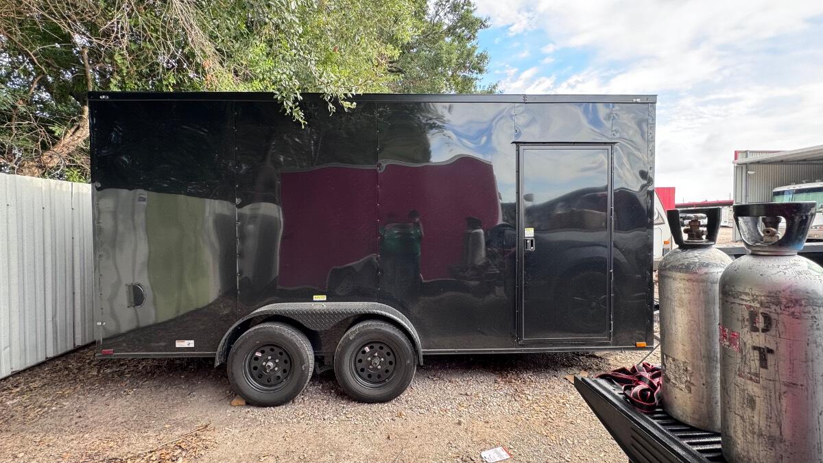 2024 Quality 7' by 16' enclosed trailer