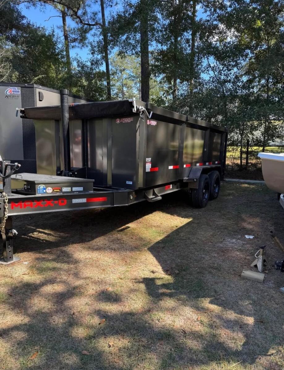 2025 Maxx d 16 yard dump trailer