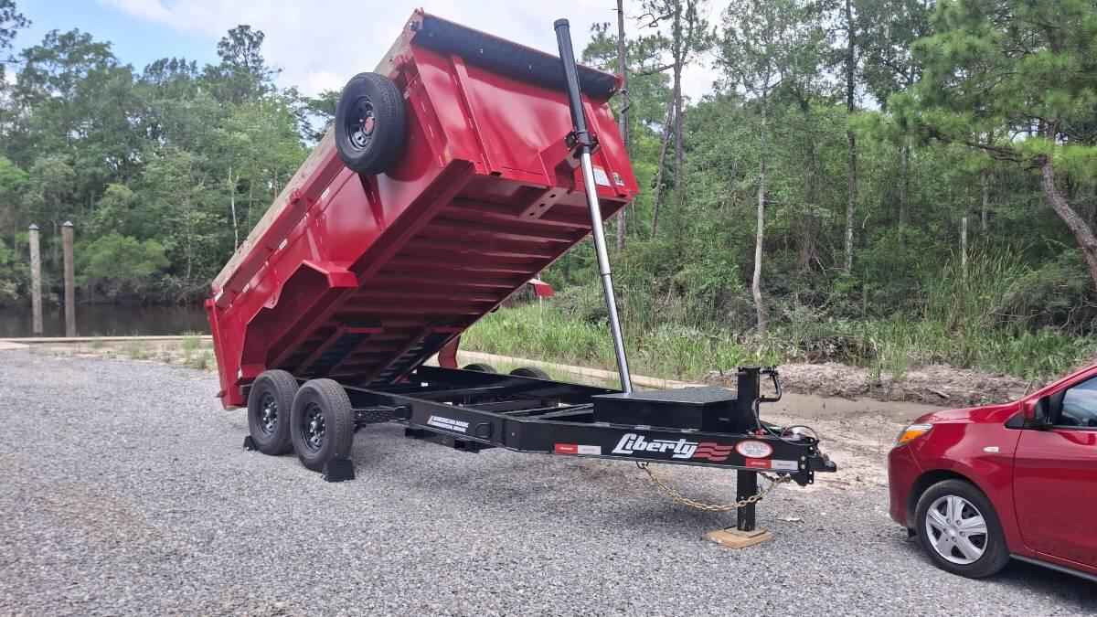 2026 LIBERTY 14ft dump trailer with barn door