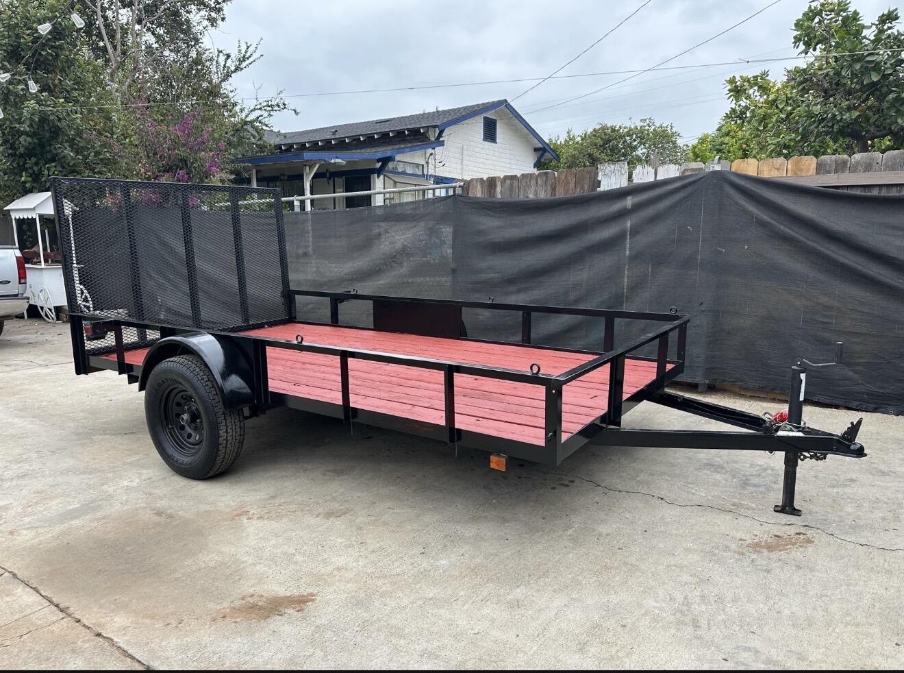 2001 Carson Utility 6.5’x12’x1’ Trailer 3500lb axle