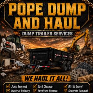 Hosted by Pope Dump and haul
