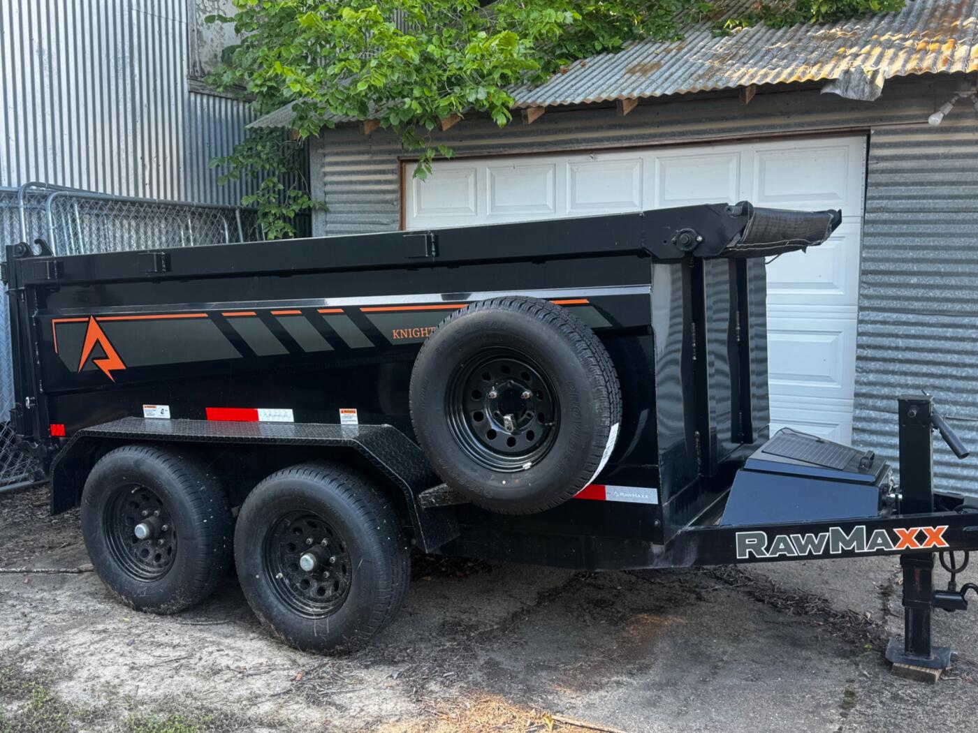 2025 RawMaxx 5’W X 3’T X 10’L Dump Trailer