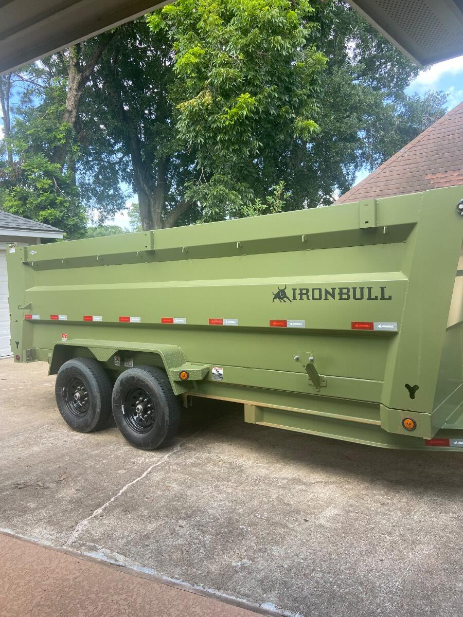 2026 Iron Bull Bumper pull 16ft Dump trailer