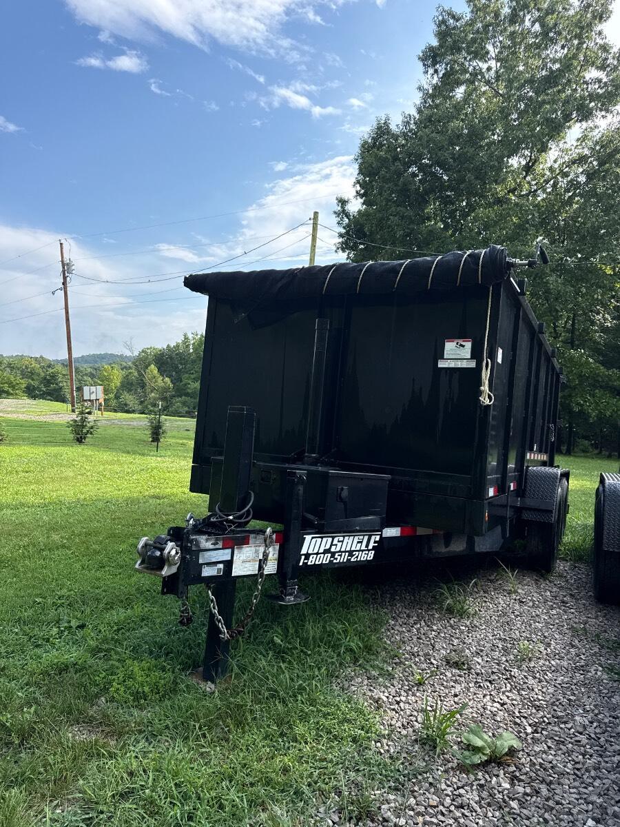 2023 Top shelf 15yd telescopic Dump trailer