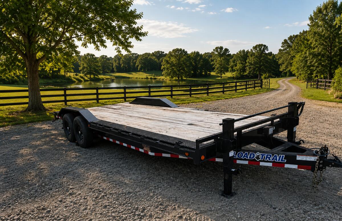 2021 Load Trail Flatbed with Mega Ramps