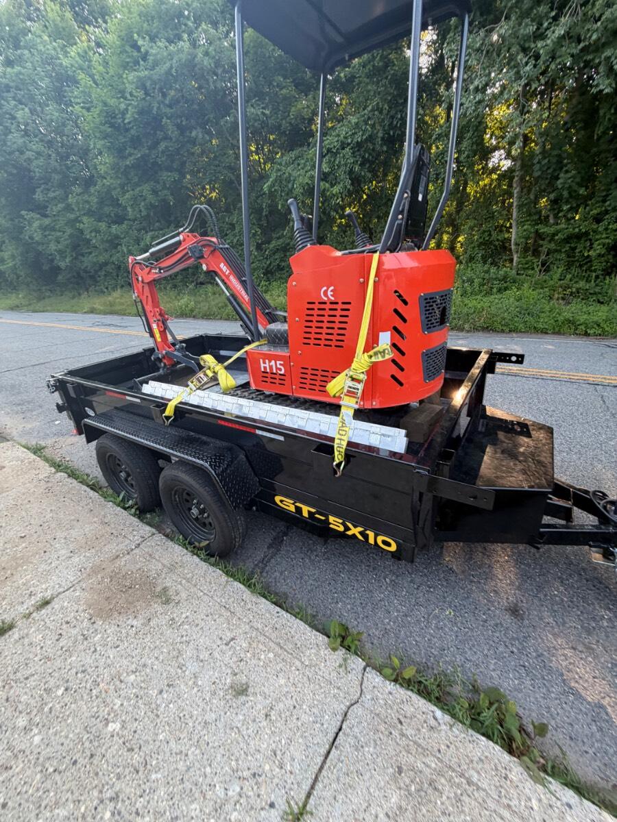 2024 Griffin 5x10 7,000 lbs GVWR With 4ft walls and ramps
