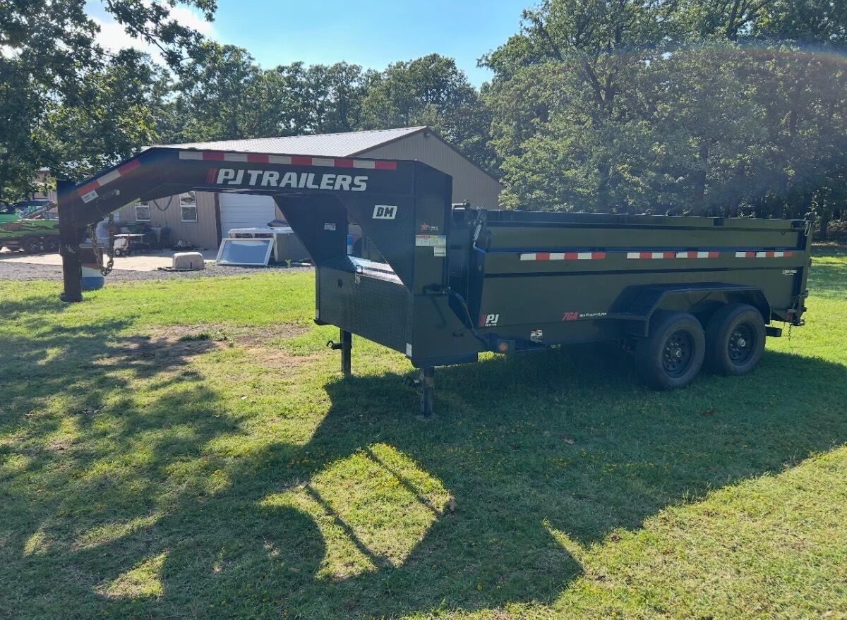 2025 Pj trailers 7x14x3 gooseneck dump trailer