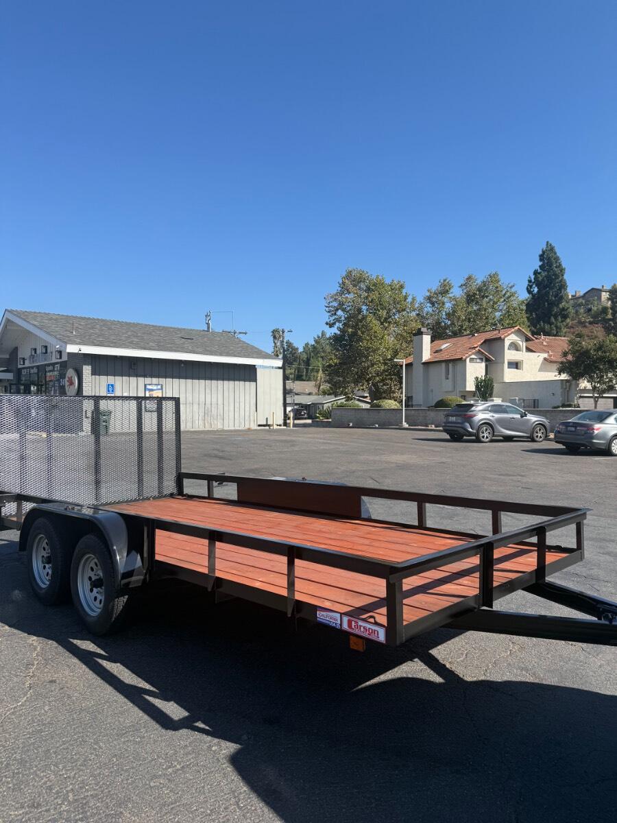2025 Carson 7x16 utility trailer with ramp