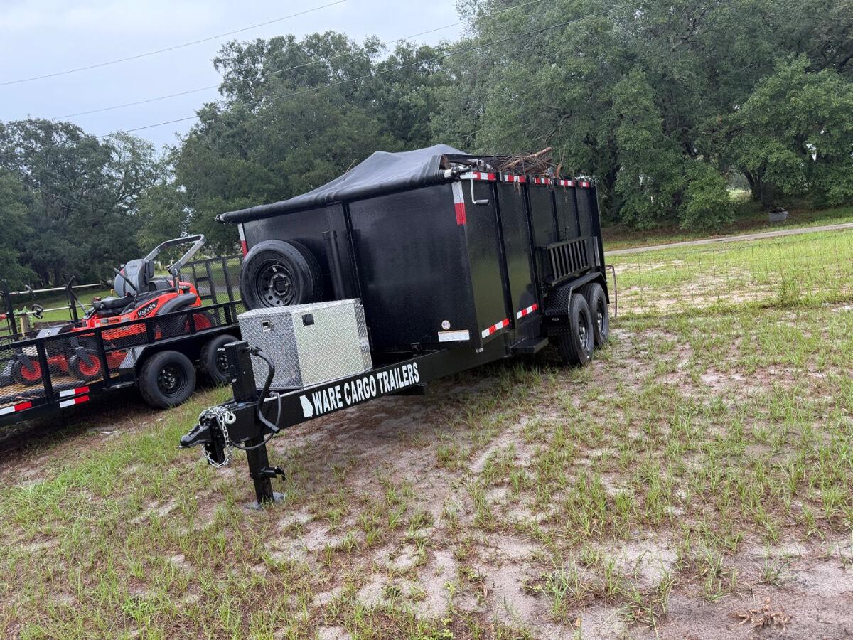 2026 Ware cargo 7x14x4 dump trailer
