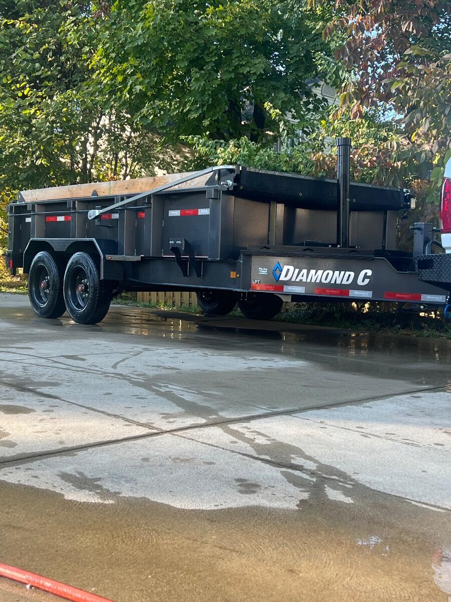 2025 Diamond C 14&rsquo; dump trailer, 12k lb cap