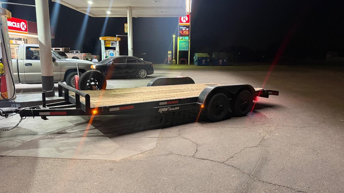 2023 AMW TRAILERS CAR HAULER WITH DOVE TAIL