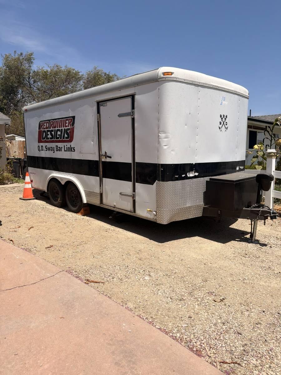 1998 Pace Cargo Sport Enclosed W/ Ramp & Air Comp.