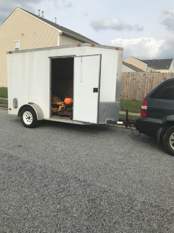 2026 White with wood interior Enclosed 6ft X 12ft