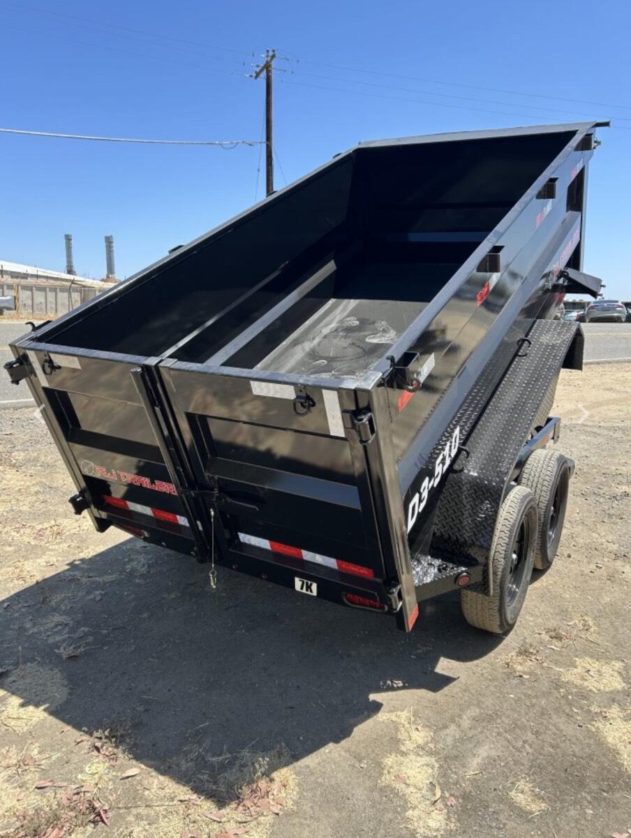 2026 R&J 7K 5x10x3 dump trailer