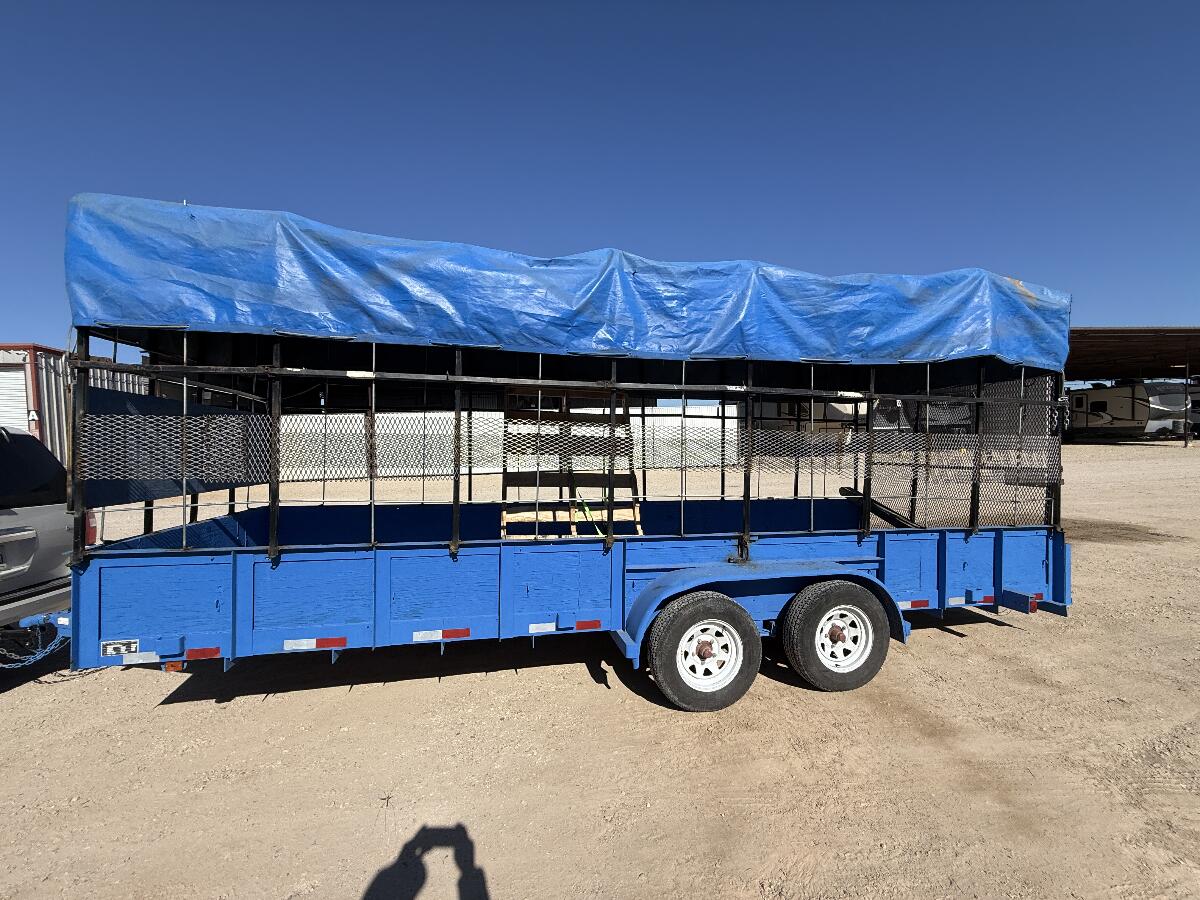 2019 Unknown 20’x7’ trailer with ramp 7k lb