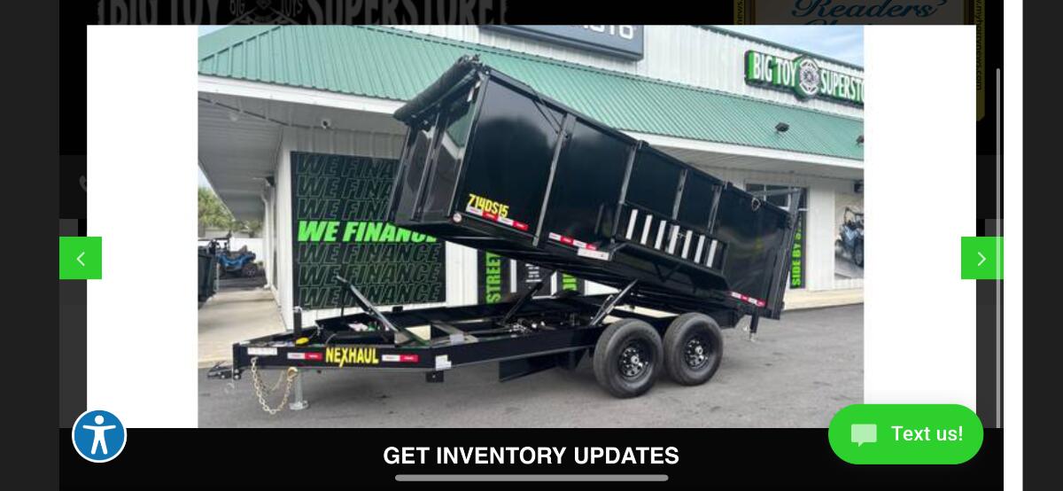 2026 Nexhaul 7x14x4 dump trailer 15k