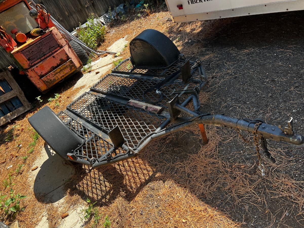 2010 Custom 3 rail motorcycle trailer