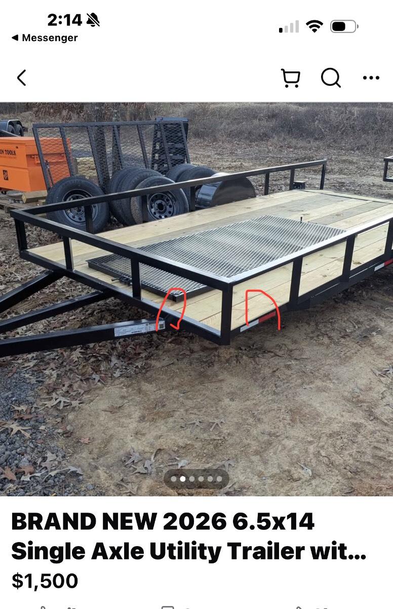 2025 Diamond 7x14 double axle with brakes
