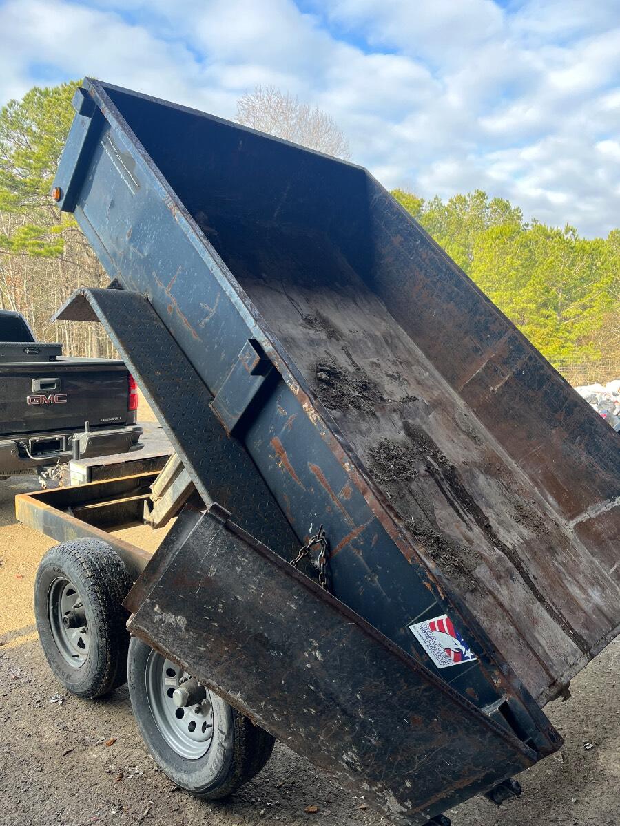 2010 Tow rite Dual axel 6x10 dump trailer