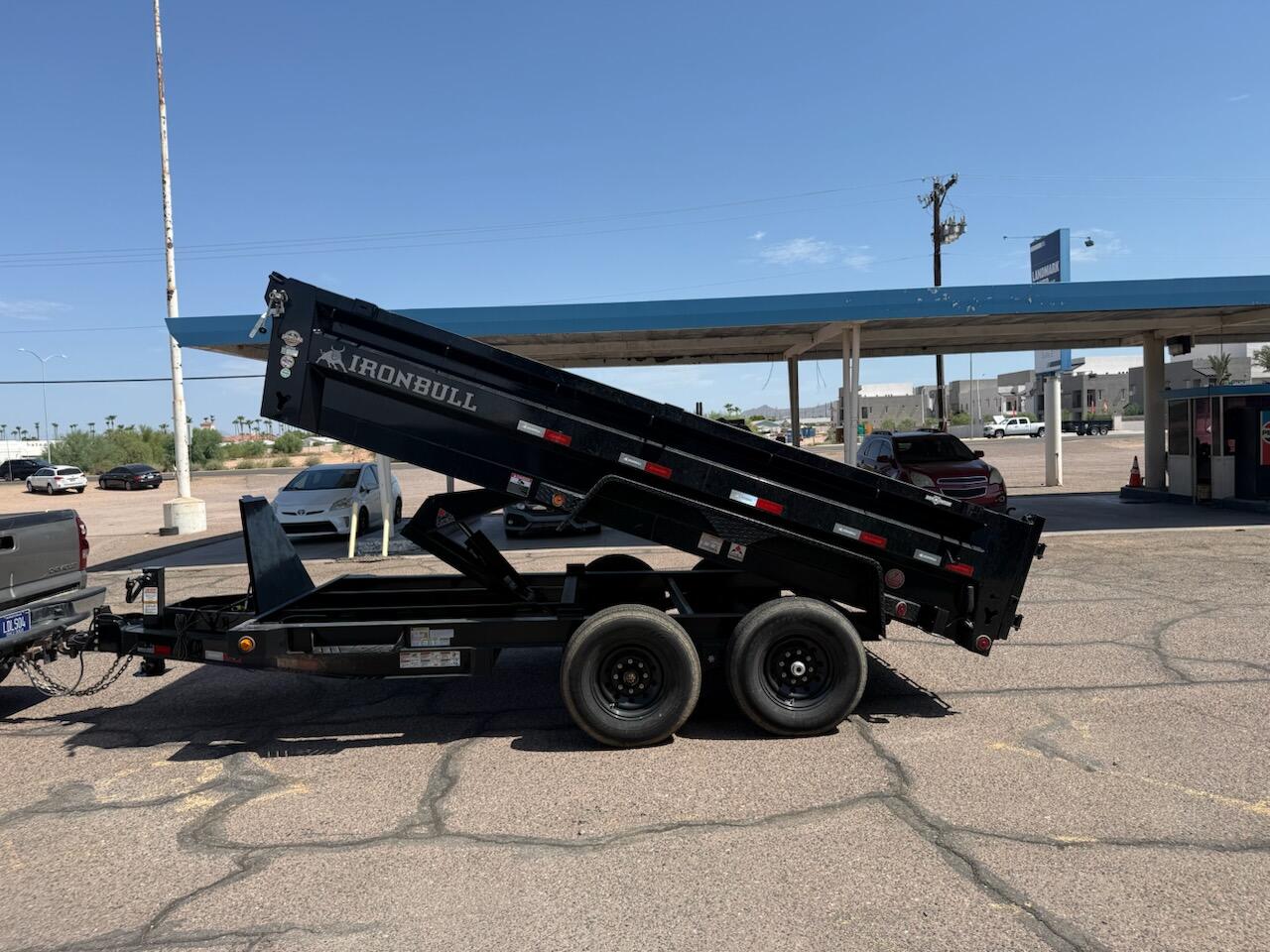 2025 Iron Bull 7x14x2 14 foot dump trailer