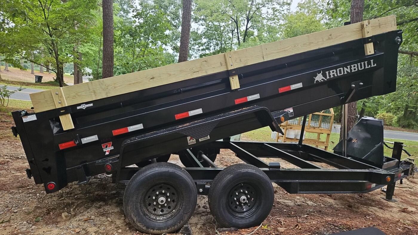 2027 Iron Bull 7x14 dump trailer