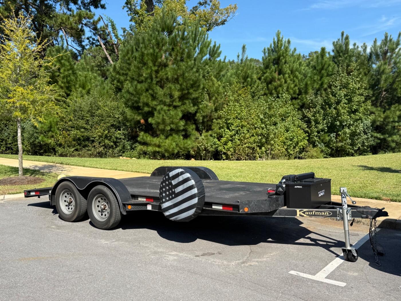 2022 Kauffman 18ft car hauler with winch